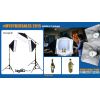 Fluorescent Studio System Package E (3 sets kit) with Light tent 75cm