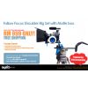 Cinematography Shoulder Rig with Follow Focus and Matt Box