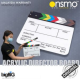 Acrylic White Board Director Clapper Board