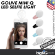Golive Mini Q (MS-2) LED Selfie Light with 3 Level power control for live streaming, photo taking and TIK TOK