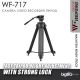 WeiFeng WF-717 1.8M Professional Aluminum Alloy Camera Video Recorder Tripod