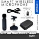 GoliveMic GL9 Smart Wireless Microphone Single/Dual Smart Noise (Upgraded K8 K9) for Android Iphone Mobile Phones -Single + Adap + Case