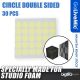 GoLiveMic Powerful Circle Double Sided Tape 30 Pcs For Sound Isolation Foam