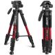 ZOMEI Q111 Profesional Lightweight High Quality Aluminium Tripod Stand for DSLR, Mirrorless Camera, Videocam, SmartPhone - Red