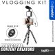 GoliveMic Pro Vlog Kits Octopus for Youtuber, Content Creator, Vlogging & Livestreaming Starter Kit M1-02