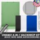 (NEW) Onsmo 4 in 1 High Quality Backdrop and Background Kit (Green Screen, Blue Screen, White and Black!)