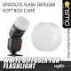 V1 Round Speedlight Flash White Diffuser Soft Box Case For Godox V1