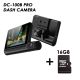 Golive Dashcam DC-100B Pro Car Dashboard Camera camcorder Front & Rear Camera Full HD - Camera + 16 GB SD CARD