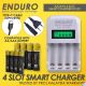 Enduro 4 slot AA & AAA Smart Fast Charger EC-02