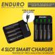 Enduro LI-ION/NI-MH (AA/AAA) Battery Charger Enduro with USB-C (CH04) - Charger Only