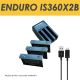 Enduro Insta 360 IS360X2B LCD Dual Charger with 3 x Batteries Combo Package (NEW)