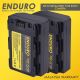 Enduro FZ-100 LCD Dual Charger FZ100 NP-FZ100 - 2 battery