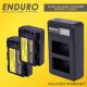 Enduro FZ-100 LCD Dual Charger with 2 x Batteries Combo Package (New)