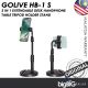 Golive 2 in 1 Extendable Desk Handphone Table Tripod Holder Stand with Heavy Base(HB-1S)