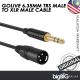 Golive 6.35mm TRS male to XLR Male Audio Cable (3 m XLR to TRS Cable)