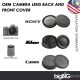 OEM DSLR Mirrorless Lens back cap and Camera Front Cover DSLR Body Cap for SONY, CANON and NIKON