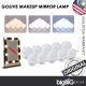 Golive Makeup Mirror Lamp 10 LED Light Bulb with Adjustable Brightness & 3 Sellective Light Temperature for Live