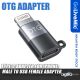GoLiveMic OTG Adapter, Type-C Adapter for iPhone, Male to USB Female Adapter suitable for headphone and microphone