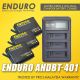 Enduro AHDBT-401 For GOPRO Hero 4 Battery Combo Kit (Malaysia Warranty and Ready Stock)