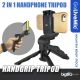 Golive Handgrip Handphone Tripod with Handphone Holder for Vlog Gopro and Live Streaming
