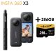 Insta360 X3  360° Action Camera -  X3 + 256GB