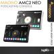 MAONO AMC2 NEO One-Stop Streaming Audio Mixer & Sound Card with Pro-preamp, Bluetooth, 48V Phantom Power, 3 Customize sound pads for, Podcast Recording, PC, Smartphone 