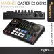 MAONO Caster E2 Gen2 Audio Interface Podcast mixer with Dual XLR Input, Quick to Mute for Live Recording etc