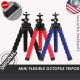 Mini Flexible Octopus Tripod (red) with Handphone Holder for Smartphone, GoPro