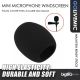 Mini Microphone Windscreen Foam Cover for Lavalier Mic Black