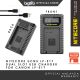 Nitecore Series Dual Slot USB Charger for Canon LP-E6N and LP-E17 Sony NP-FW50 and NP-FZ100