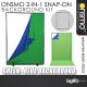 Onsmo 2 in 1 Snap-On High Quality Backdrop and Background Kit (Green Screen and Blue Screen)