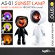Onsmo AS-01 Astronaut Sunset Lamp with Build-in Battery Sunset & Rainbow Projection Lamp, Night Lamp for Tik Tok