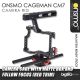 Onsmo Cageman CMA-7 camera rig with Matte Box and Follow Focus (Red Trim) for Panasonic GH4 and Sony a7 cameras