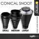 Onsmo Conical Snoot with Honeycomb Grid & Color Filter Kit for Bowens Mount Photography, Videography