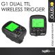 ONSMO G1 Dual TTL Wireless Trigger Wides LCD Display 1/8000s HSS 2.4G Wireless Transmission 16 Channels for Canon Nikon