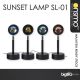 ONSMO 4 Colour Sunset Lamp SL-01 Sunset & Rainbow Projection Floor Lamp, USB Powered Supply Night Lamp for Tik Tok