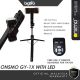 Onsmo Stabiliser Gimbal Gyro GY-1X Gimbal Selfie Stick Selfie Tripod for vlogger traveller videographer content creator TVPSS Phone Android dan Phone Iphone - ( With LED )
