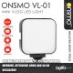 ONSMO VL-01 Mini Vlog LED fill light 5W 6500K 49-LED light 3 Hotshoe Mount for DSLR and Mobile Phone