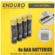 Enduro  AA and AAA Battery - 4 battery only