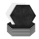 Golivemic Foam HD 12 Pcs Hexagon Acoustic Panels Beveled Edge Sound Proof Foam Panels,Sound Proofing Padding for Studio