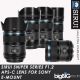 Sirui Sniper Series 16mm 23mm 33mm 56mm 75mm f/1.2 APS-C Autofocus Lens (Sony E, Black)