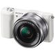 SONY A5100 (WHITE) + 16-50MM Lens (FREE SONY 16GB SD CARD)