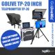 GoLive TP-20 20 inch Camera Teleprompter Professional for Live Interview, News, Speech Prompter for DSLR with tripod