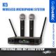 GoLiveMic K5 Professional Dual Wireless Microphone System