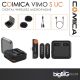 Comica VIMO S UC Mi Mini 2.4G Digital Wireless Microphone for Interviewing, Live Streaming and Vlogging-Black