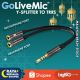 (Ready Stock) Golive 3.5mm Audio Y Splitter (to split microphone and headphone) and connect to TRRS