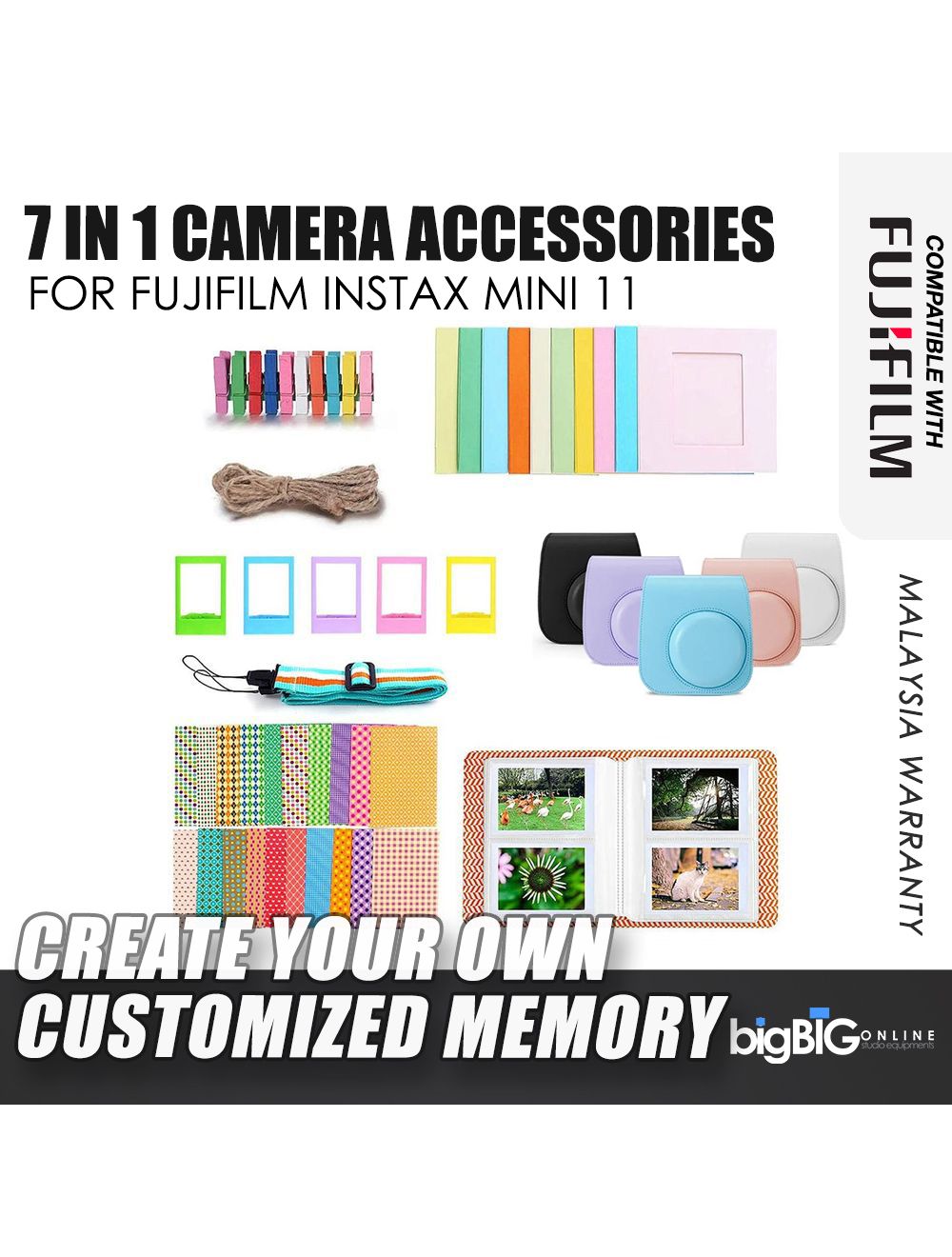 Generic In Camera Accessories Bundle For Fujifilm Instax Mini 11