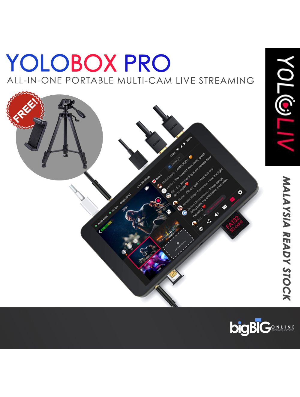 YoloLiv YoloBox Pro オールインワンポータブルストリーミング Amazon.co.jp: YoloLiv YoloBox Pro, オールインワンポータブル